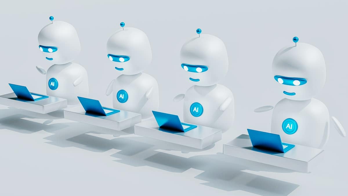 A group of artificial intelligence bots answer the questions