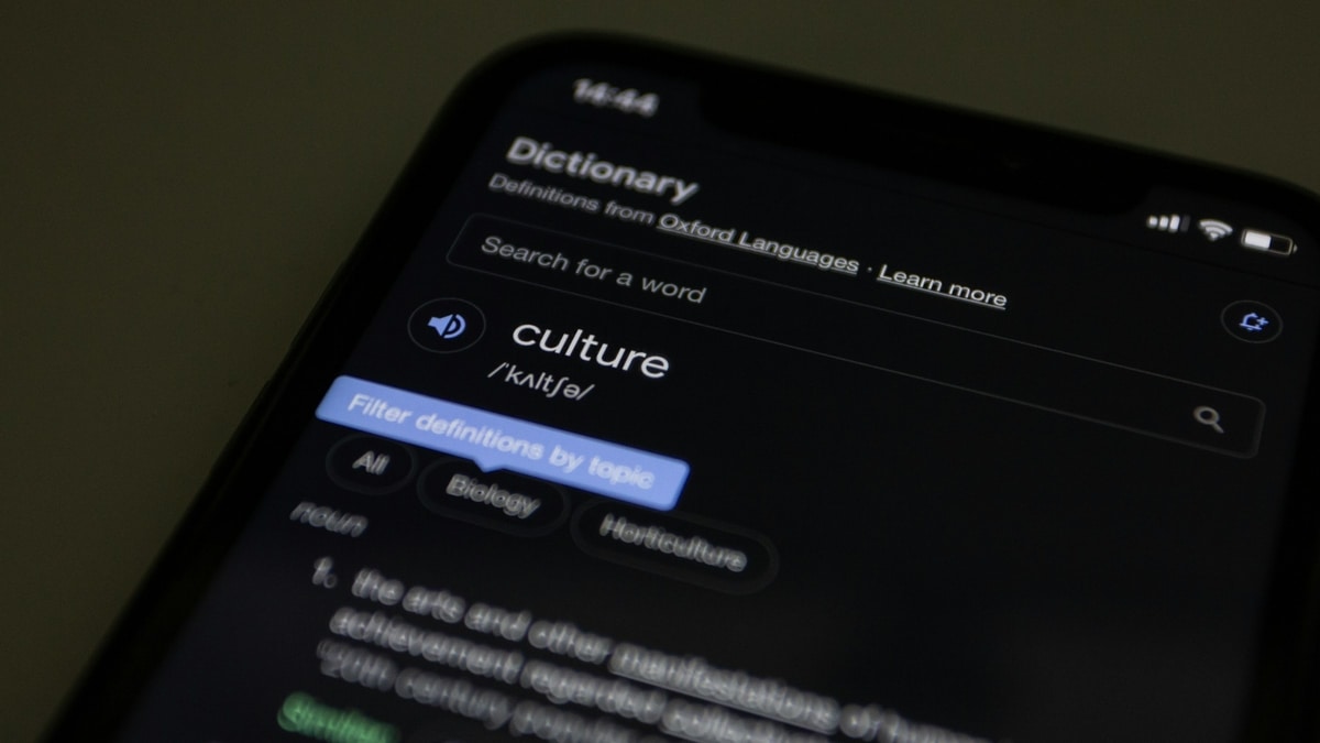 Using a smartphone to explore the term 'culture', its definition, and meaning