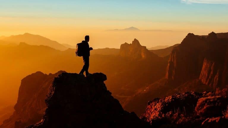 Mountain hike in the Canary Islands